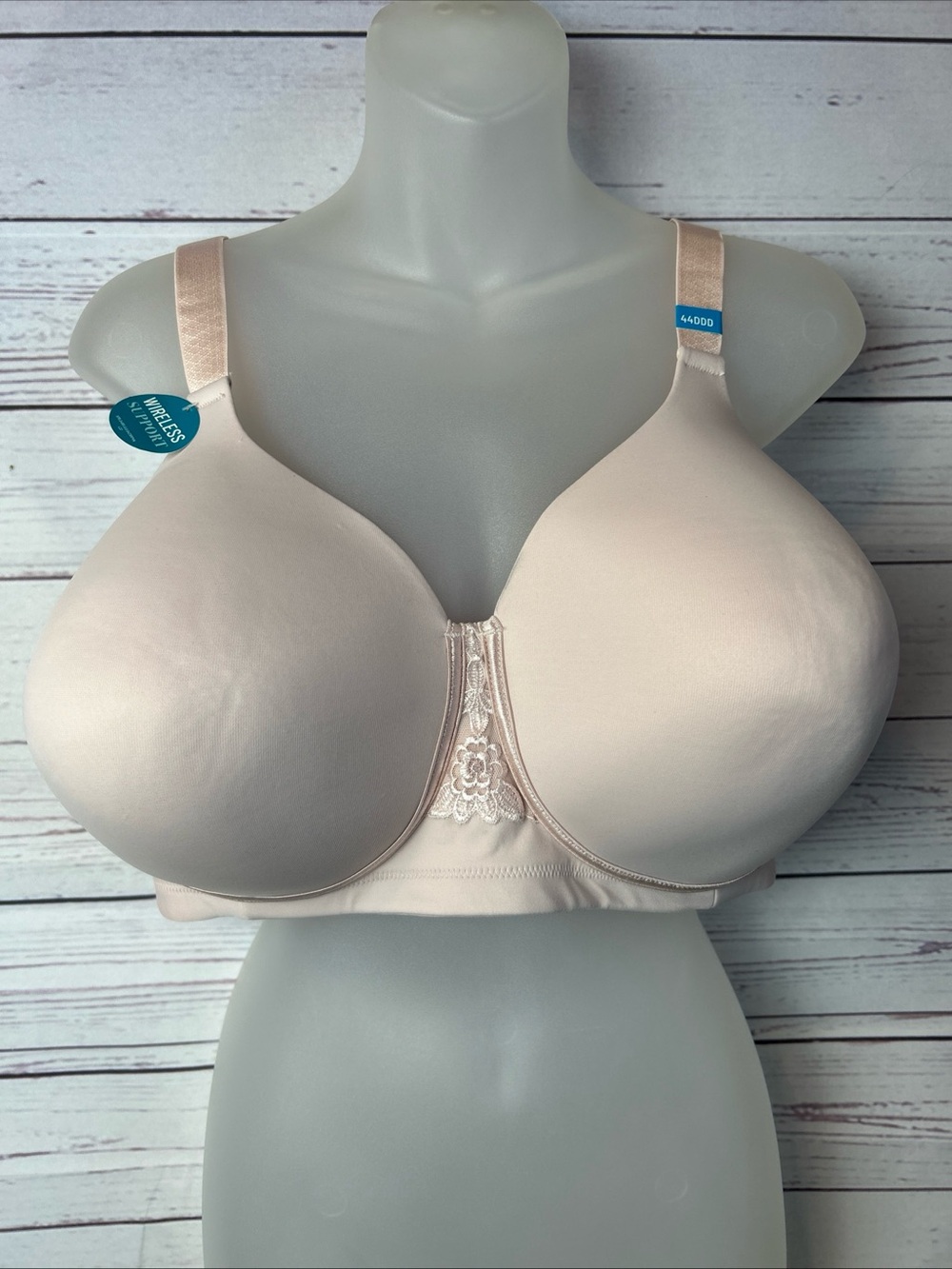 Vanity Fair 71380 Beauty Back Full Figure Wirefree Pink Bra 44DDD NEW
